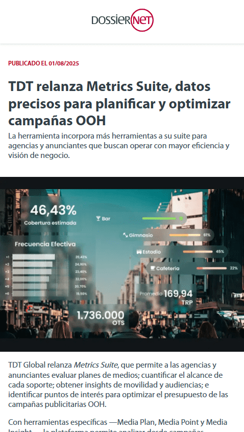 article dossiernet tdt-integra-la-ia-para-revolucionar-la-planificacion-de-campanas-out-of-home